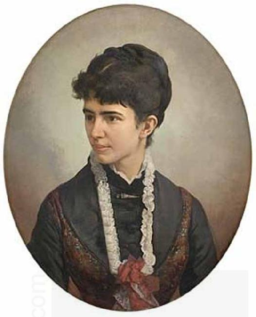 Victor Meirelles Portrait of a woman oil painting picture
